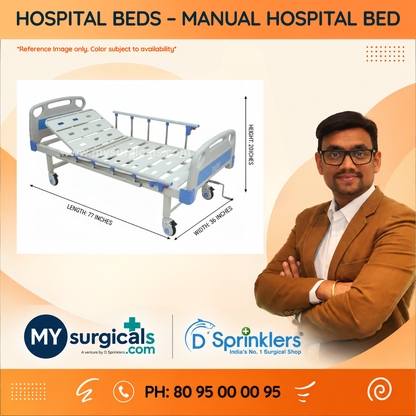 Manual Hospital Bed for Comfortable Patient Care