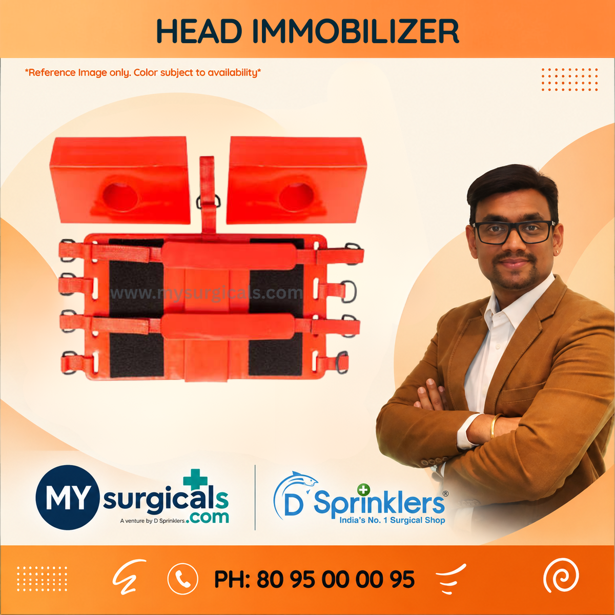 HEAD IMMOBILIZER Emergency Head Immobilizer for Secure Patient Support
