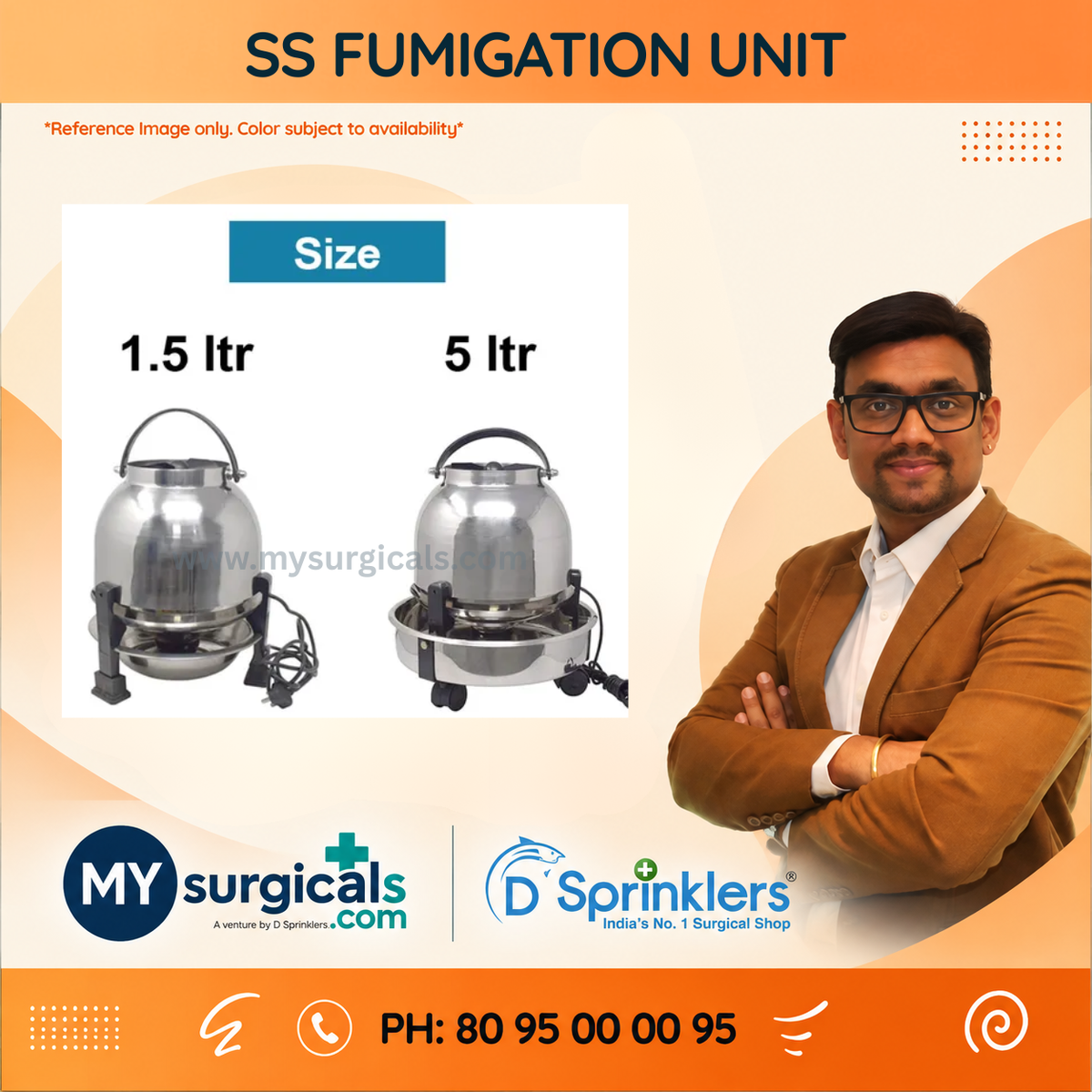 SS Fumigation Unit for Controlled Clinical Disinfection