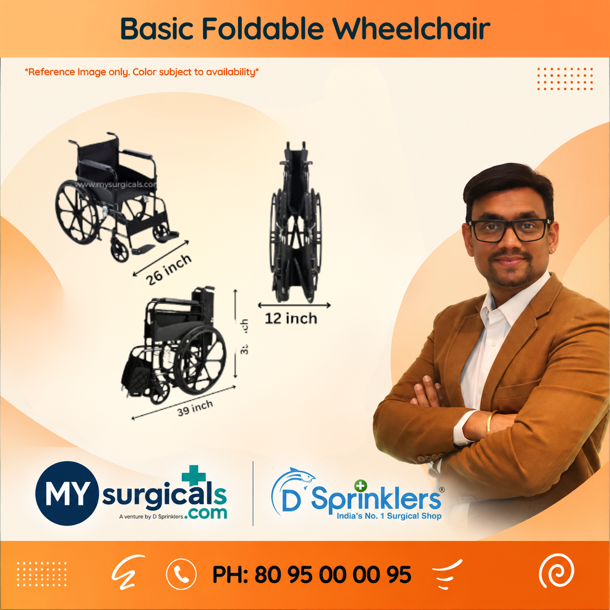 Basic Foldable Wheelchair
