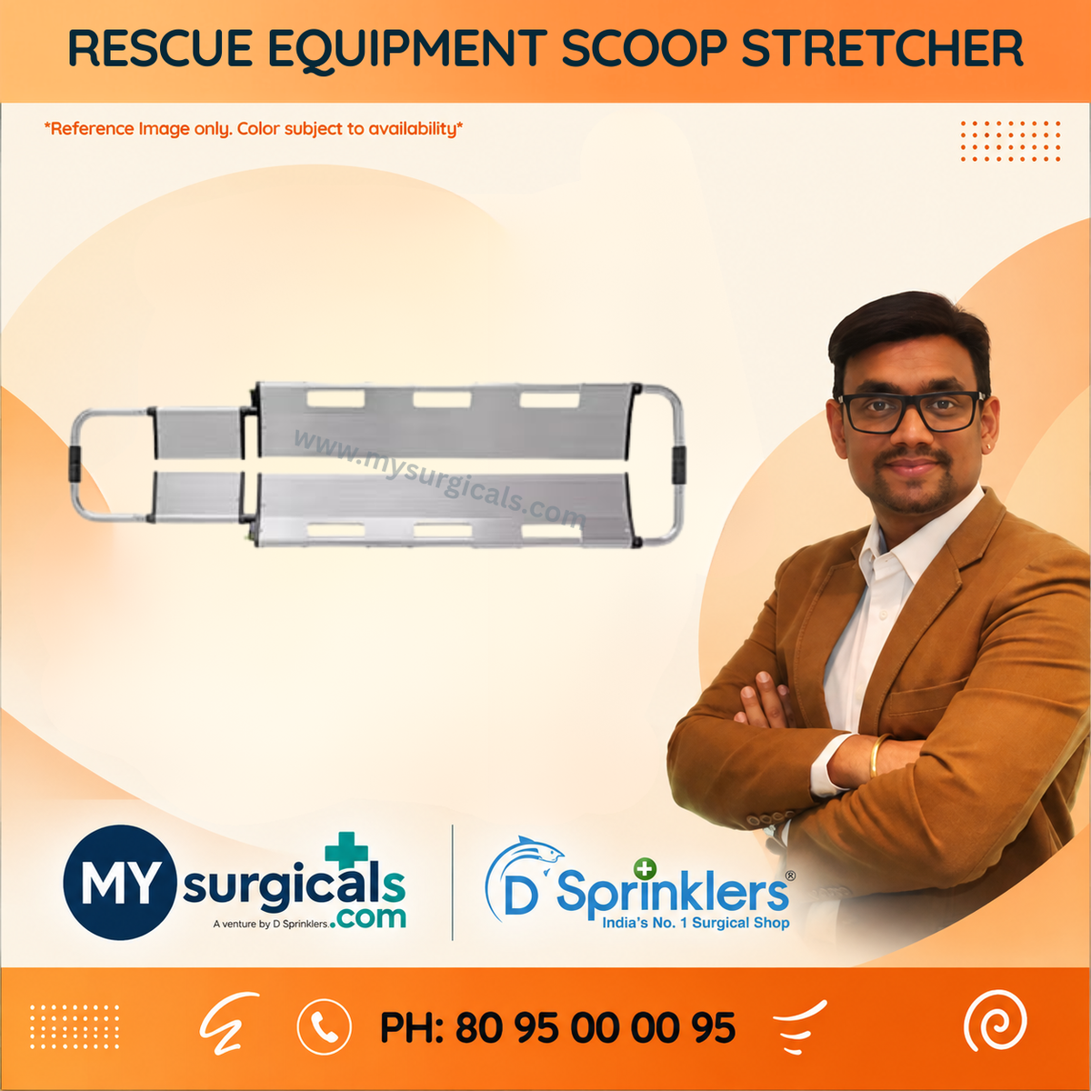 Rescue Scoop Stretcher for Safe Patient Handling