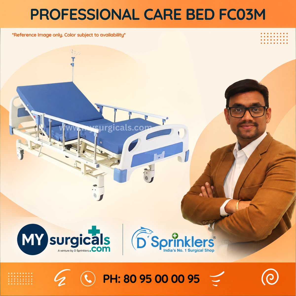 Professional Care Bed for Comfortable Patient Support