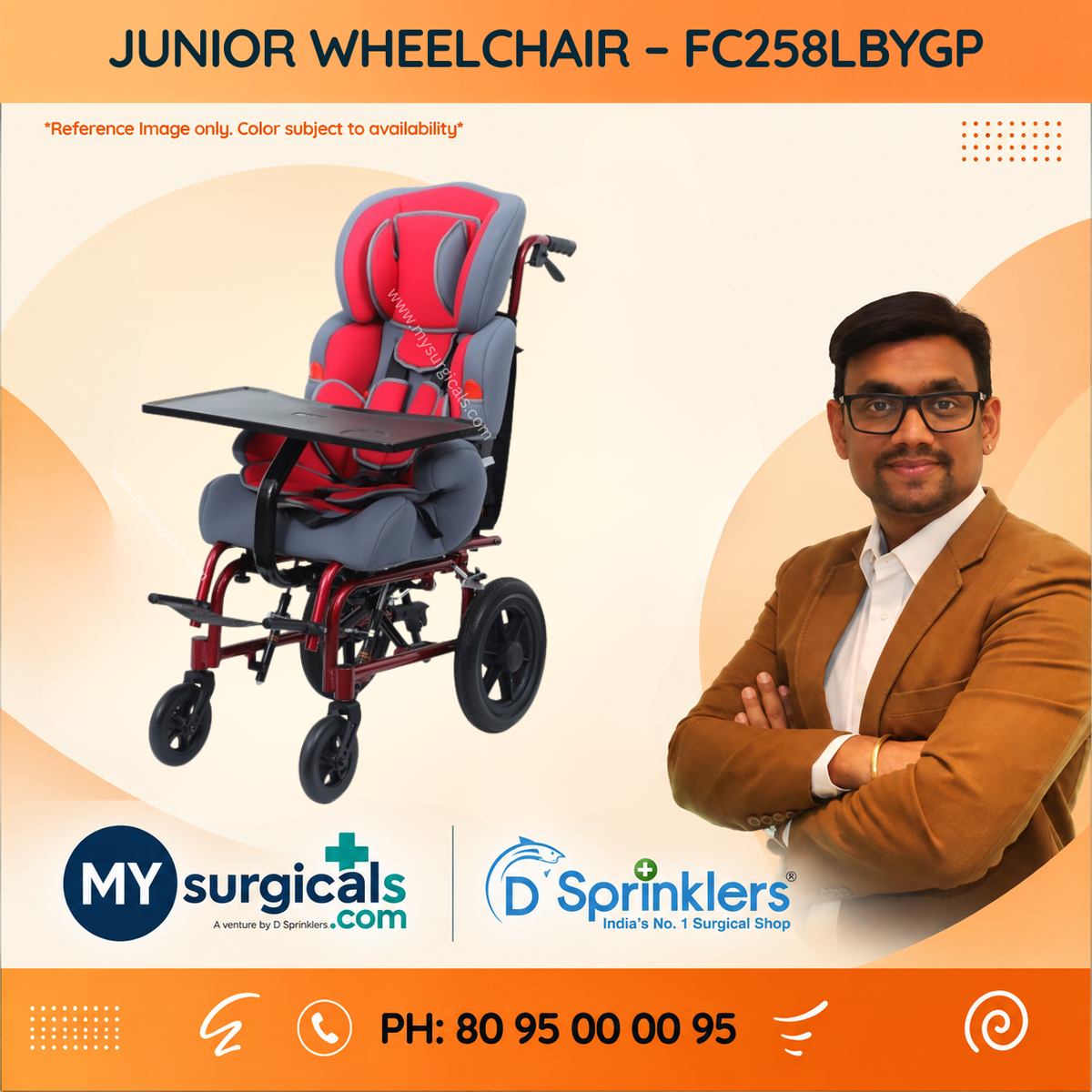 Junior Comfort Wheelchair - Practical Mobility Support for Young Users