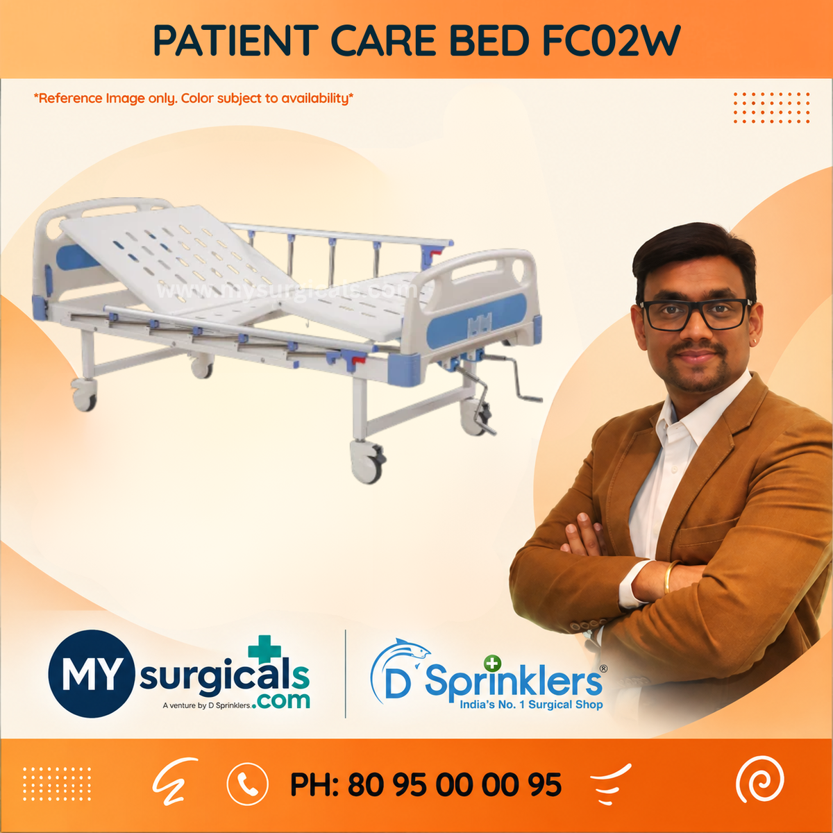 Patient Care Bed for Comfortable Hospital & Home Care