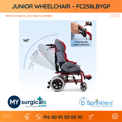 Junior Comfort Wheelchair - Practical Mobility Support for Young Users