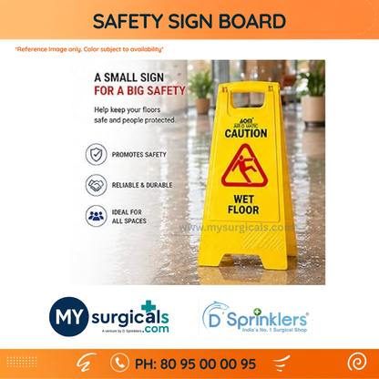Safety Sign Board for Clear Workplace Hazard Awareness
