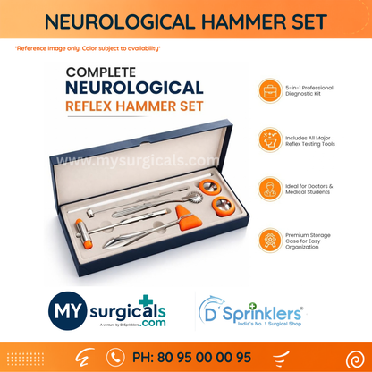 Neurological Examination Hammer Set for Clinical Assessment