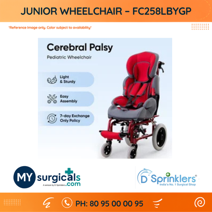Junior Comfort Wheelchair - Practical Mobility Support for Young Users