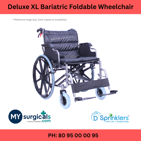 Deluxe XL Bariatric Heavy Duty Foldable Wheelchair