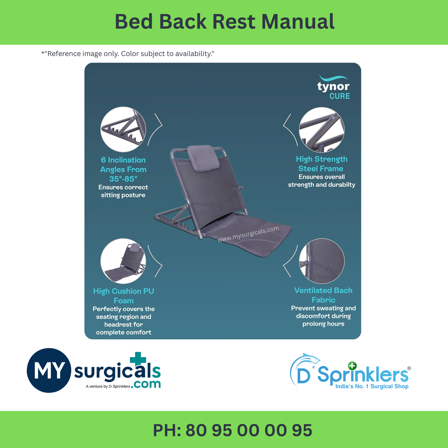 Manual Bed Back Rest