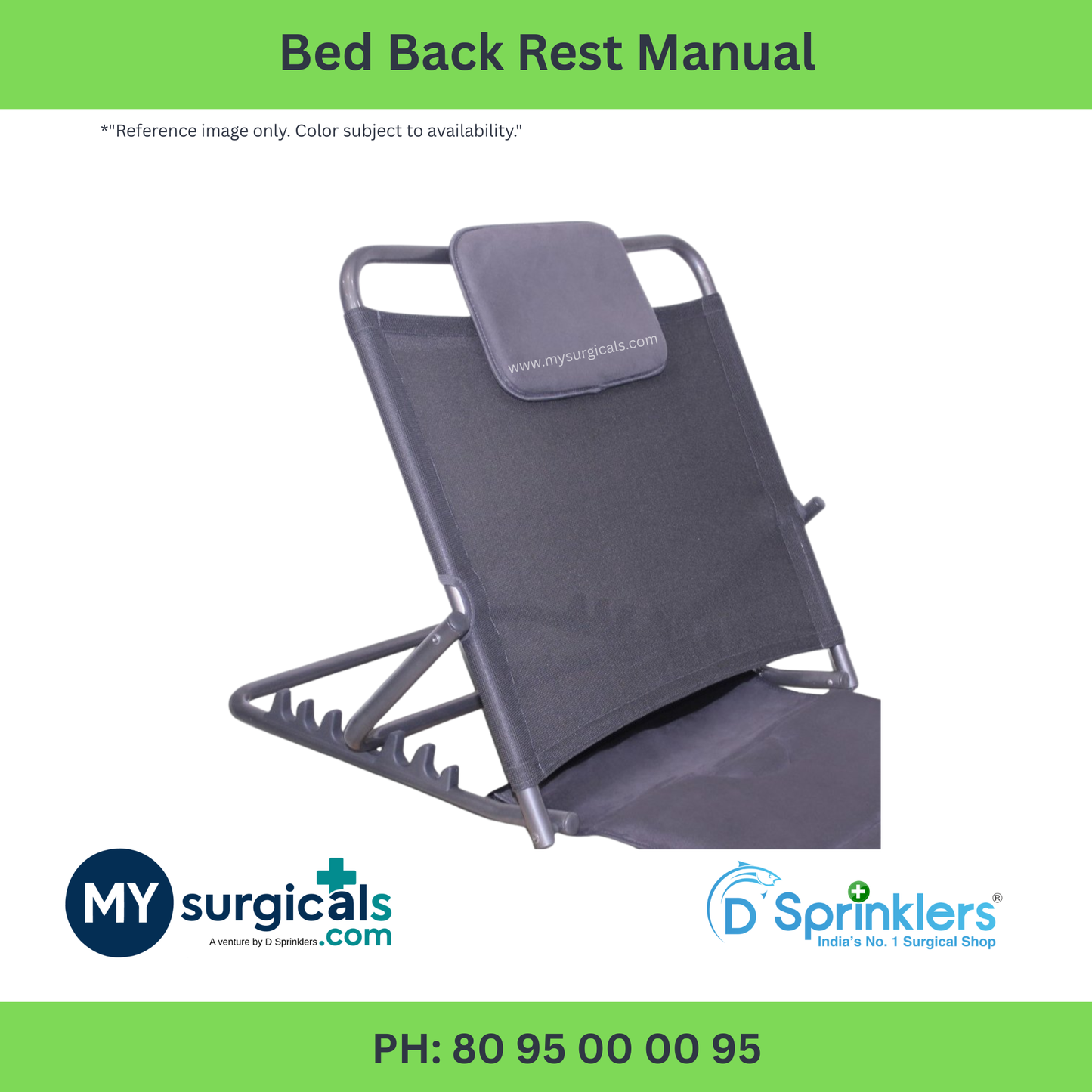 Manual Bed Back Rest