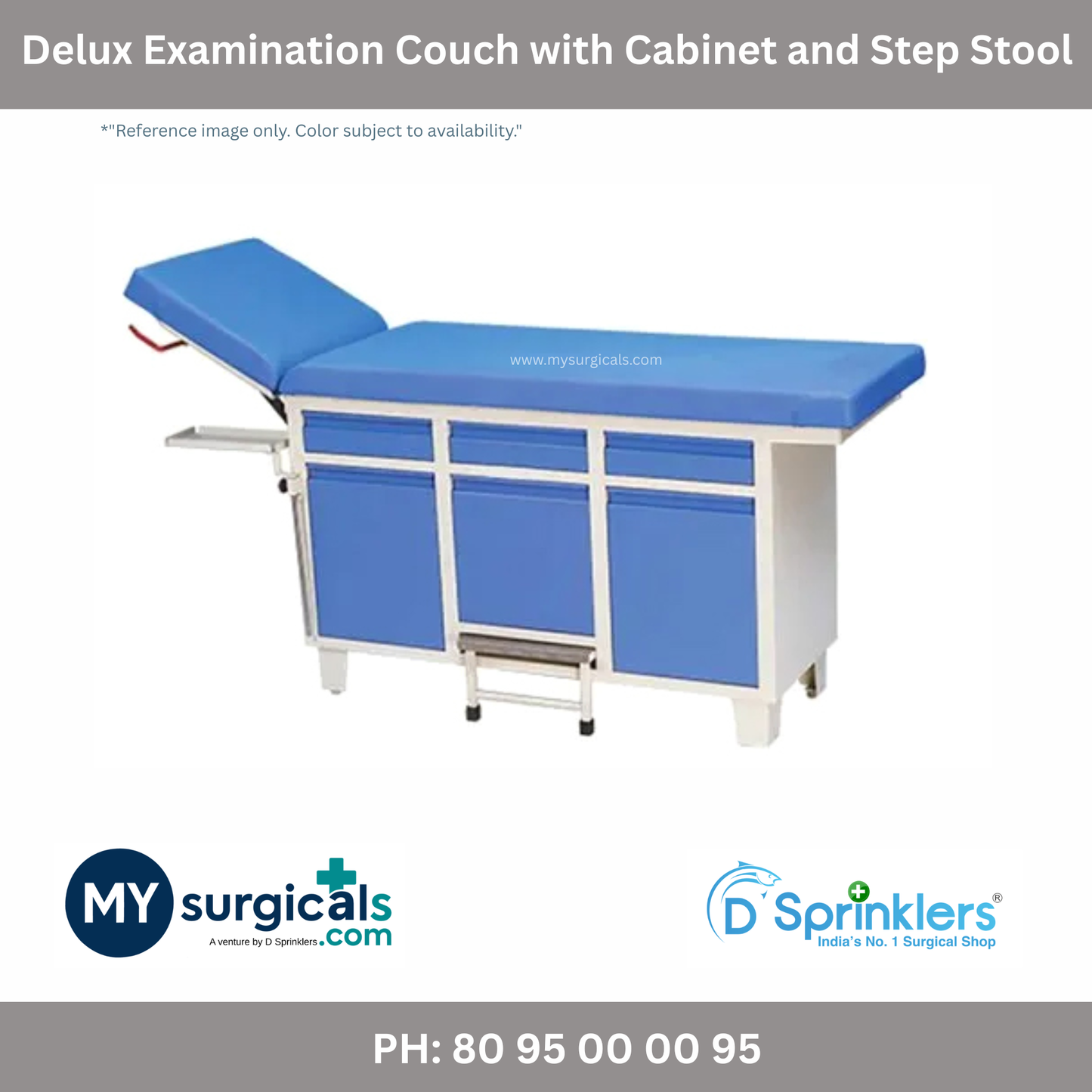 Examination Table Couch With Cabinet Deluxe