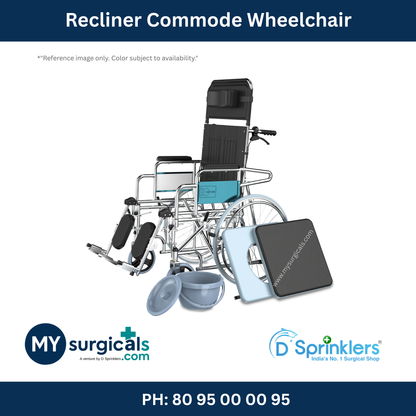 Recliner Commode Wheelchair