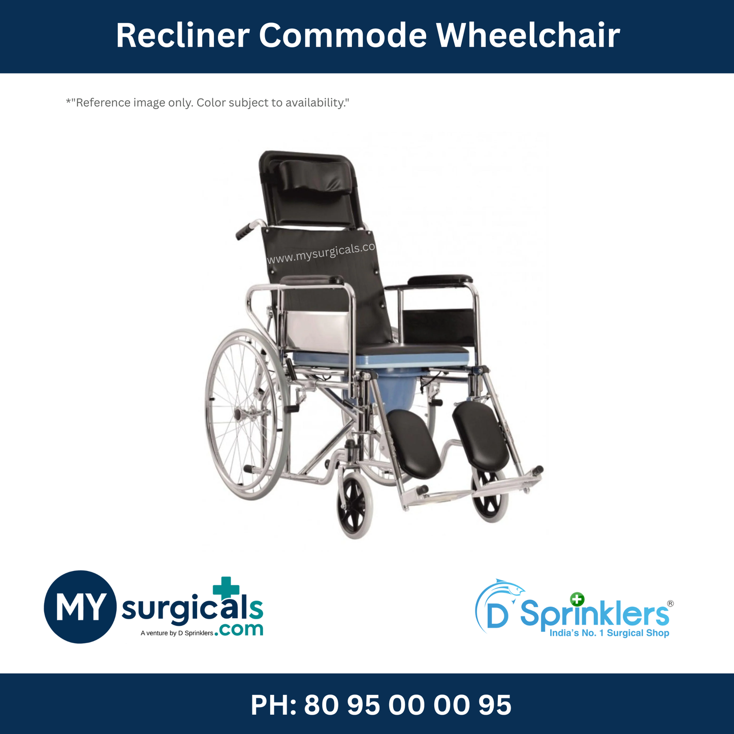 Recliner Commode Wheelchair
