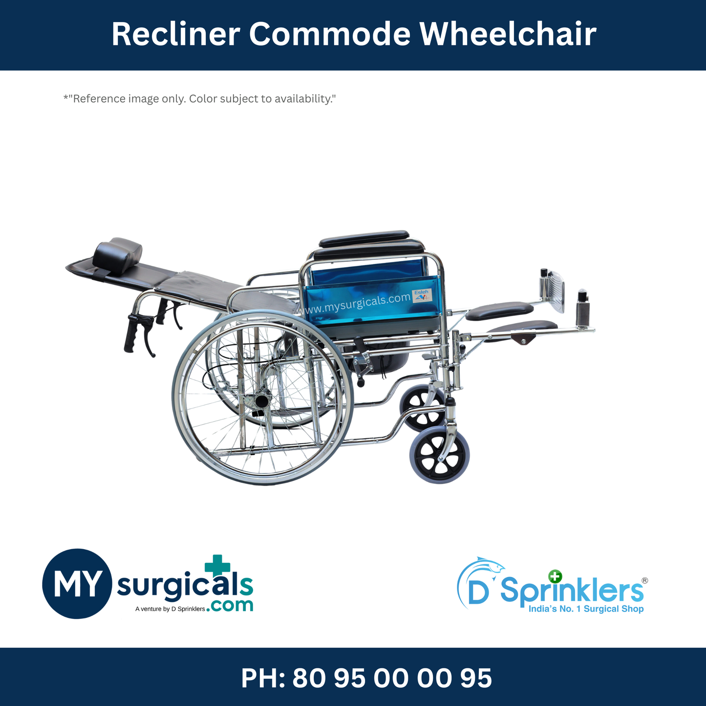 Recliner Commode Wheelchair