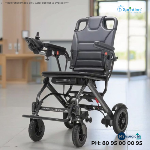 Light Travel Electric Battery Powered Wheelchair with Assistant Remote