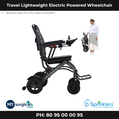 Light Travel Electric Battery Powered Wheelchair with Assistant Remote