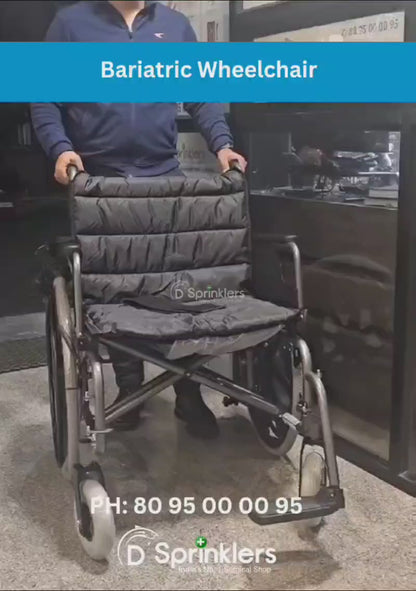 Deluxe XL Bariatric Heavy Duty Foldable Wheelchair